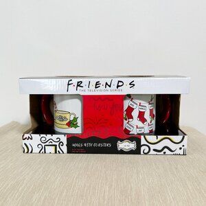 Friends Christmas Mugs Coasters Boxed Set Gift